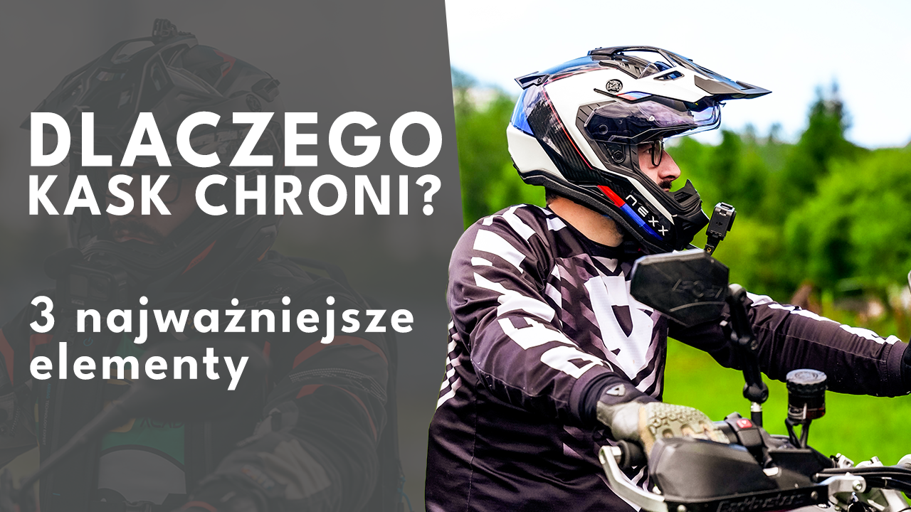 Zadania kasku motocyklowego.